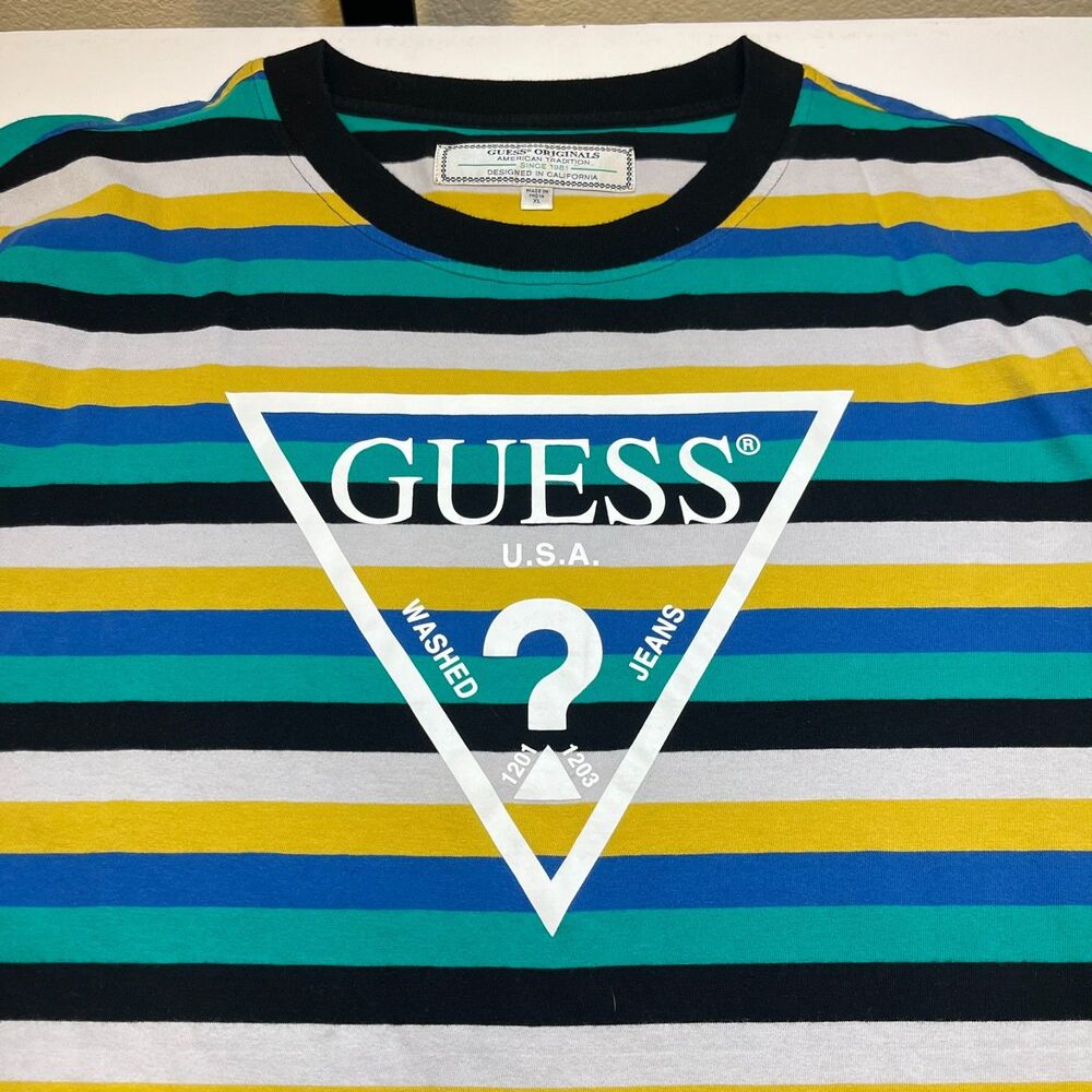 GUESS ORIGINALS Retro Vintage Style TEE T Shirt Sz Mens XL